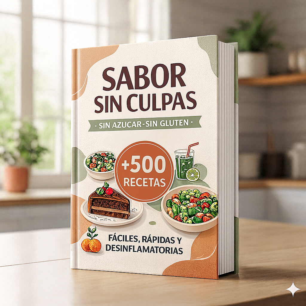 + 500 RECETAS / Libro "Sabor Sin Culpas" + 15 BONUS!!!